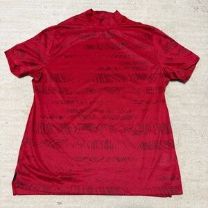 Nike Tiger Woods ADV Mock Neck Shirt Dri-Fit Golf Red DJ6842-687 Men's